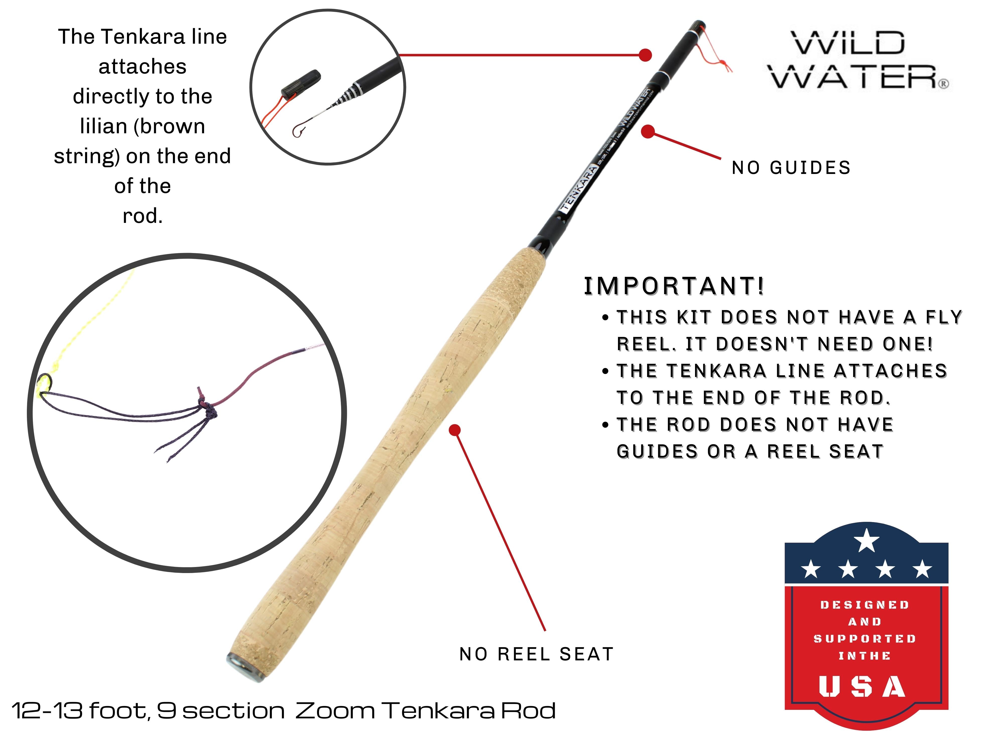 Wild Water Fly Fishing 12' - 13' Zoom Tenkara Rod