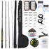 Wild Water Deluxe Fly Fishing Kit, 9 ft 3/4 wt Rod