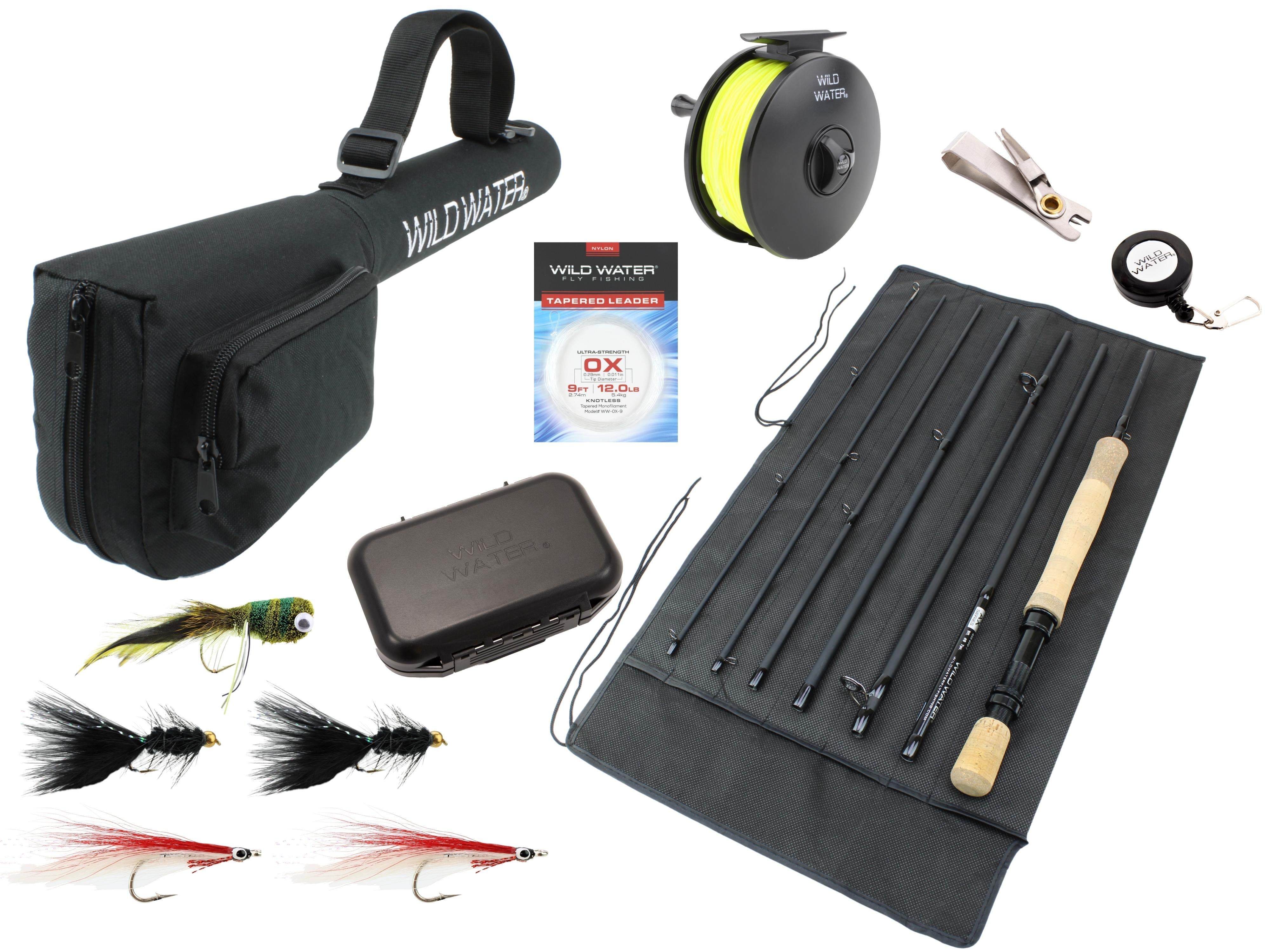 Wild Water Standard Freshwater Fly Fishing Combo, 9 ft 8 wt 7 Piece