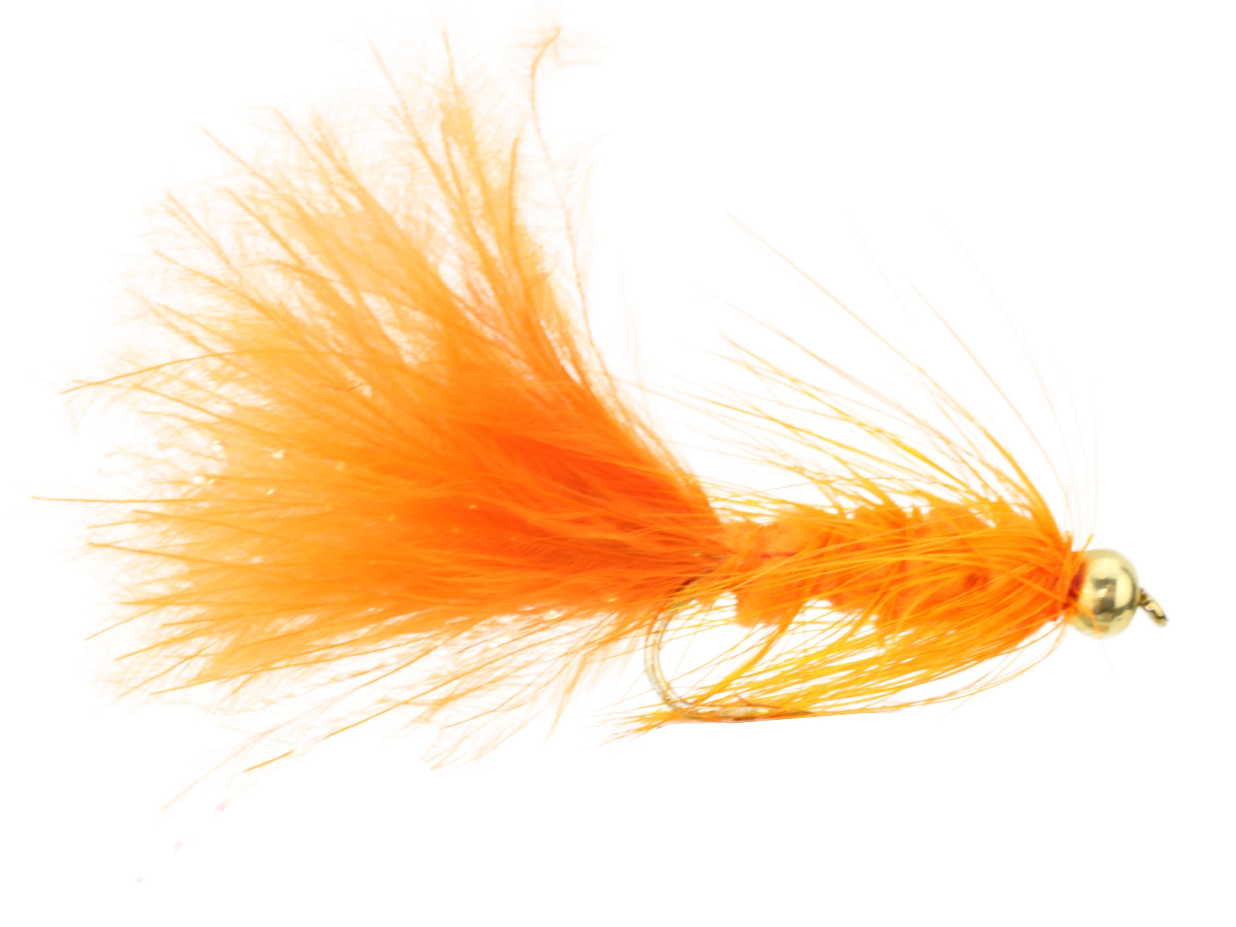 Wild Water Fly Fishing Fly Tying Material Kit, Bead Head Orange Wooly Bugger