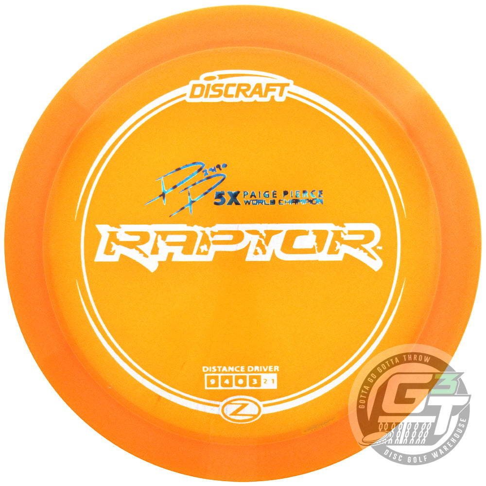 Discraft Elite Z Raptor [Paige Pierce 5X] Distance Driver Golf Disc