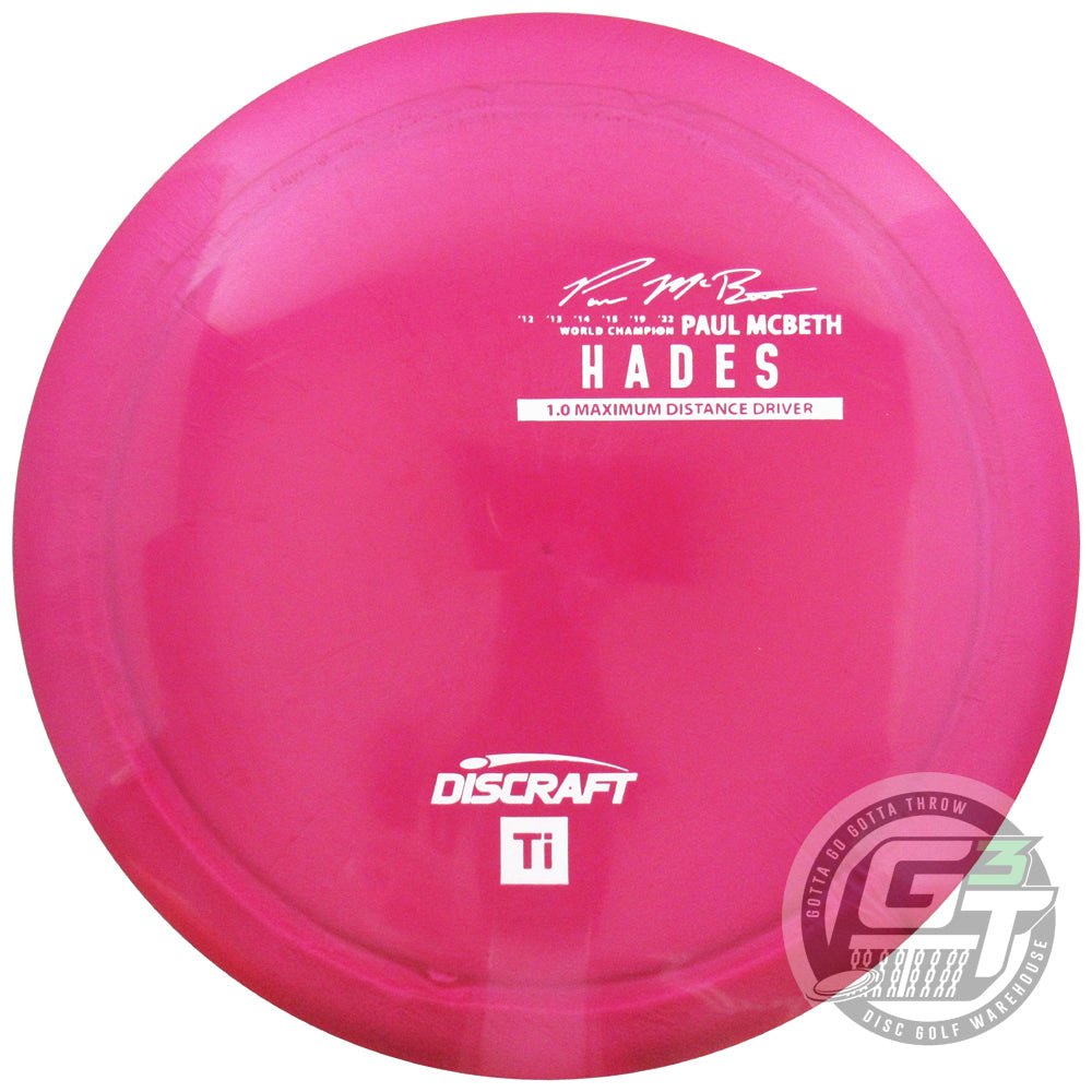 Discraft Limited Edition 2024 Elite Team Paul McBeth Titanium Hades Distance Driver Golf Disc