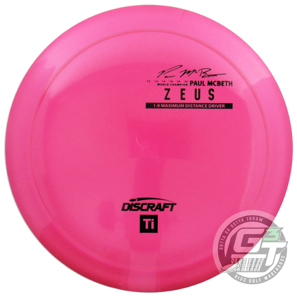 Discraft Limited Edition 2024 Elite Team Paul McBeth Titanium Zeus Distance Driver Golf Disc