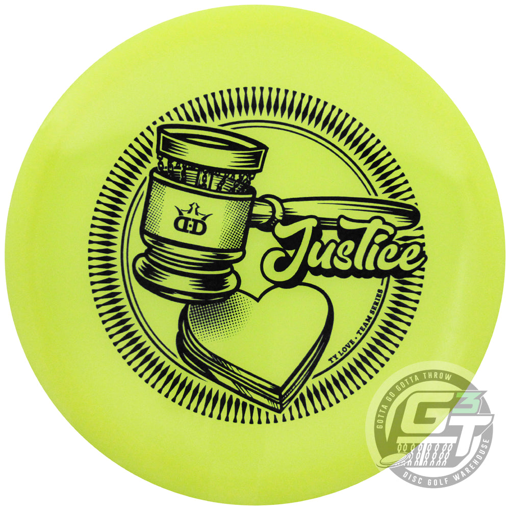 Dynamic Discs Limited Edition 2024 Team Series Ty Love Moonshine Glow Lucid Justice Midrange Golf Disc