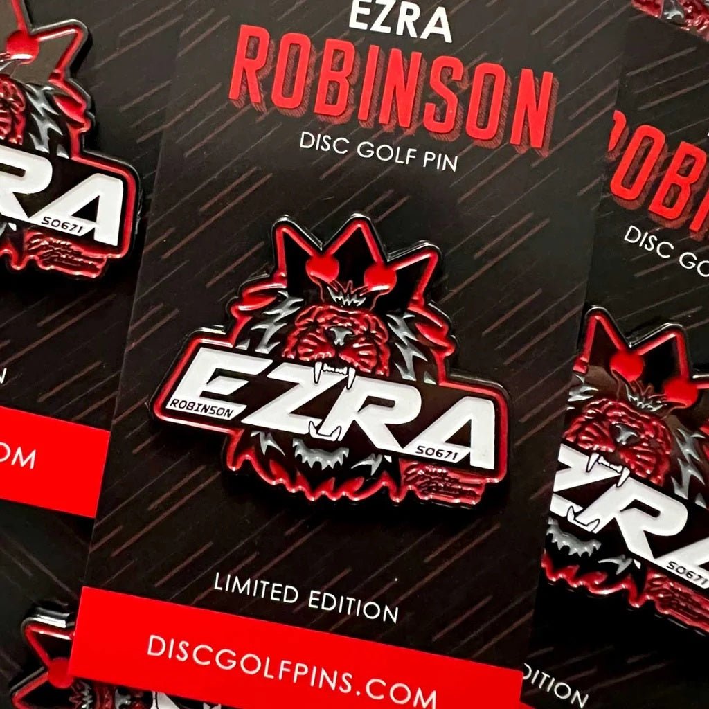 Disc Golf Pins Ezra Robinson Series 1 Enamel Disc Golf Pin