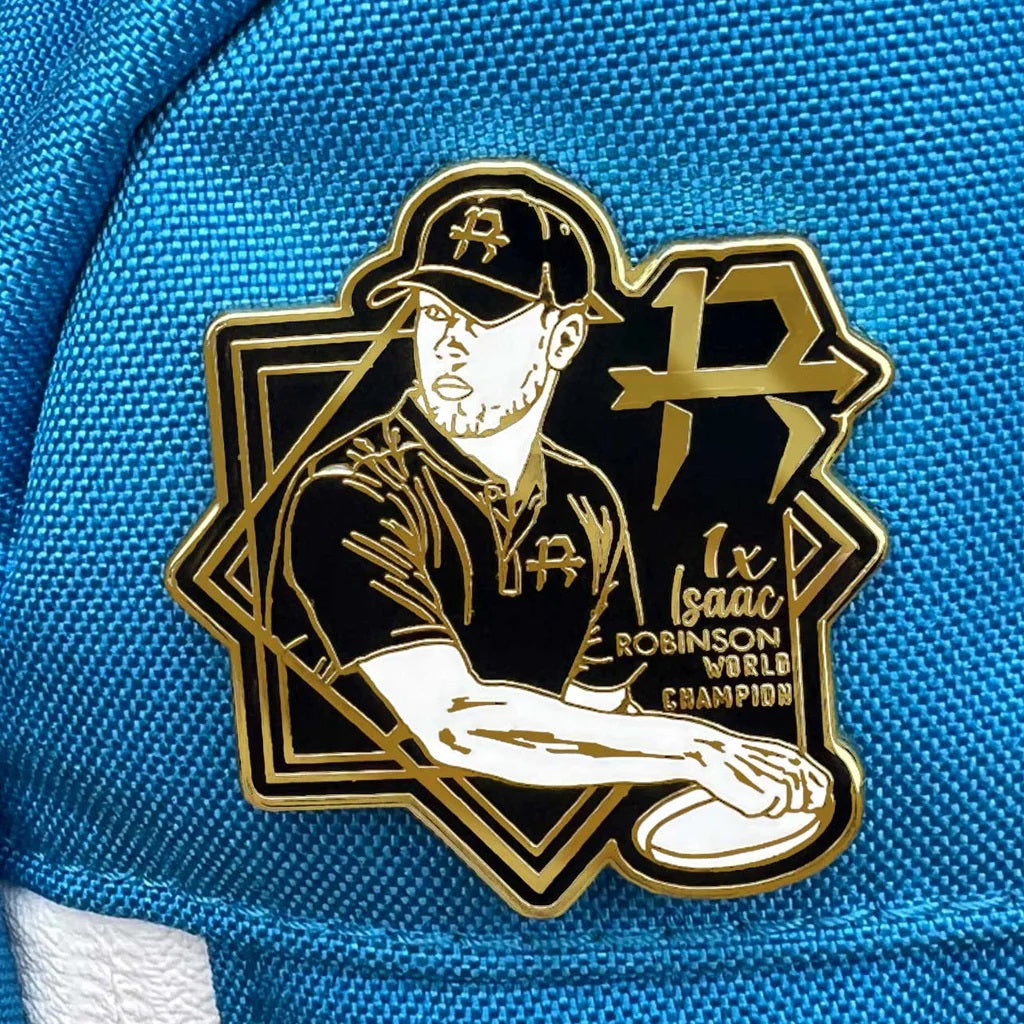 Disc Golf Pins Isaac Robinson 2023 World Champion Enamel Disc Golf Pin