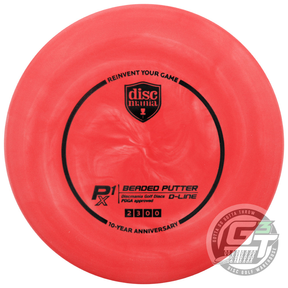 Discmania Special Edition 10-Year Anniversary Swirl D-Line Flex 2 P1x Beaded Putter Golf Disc