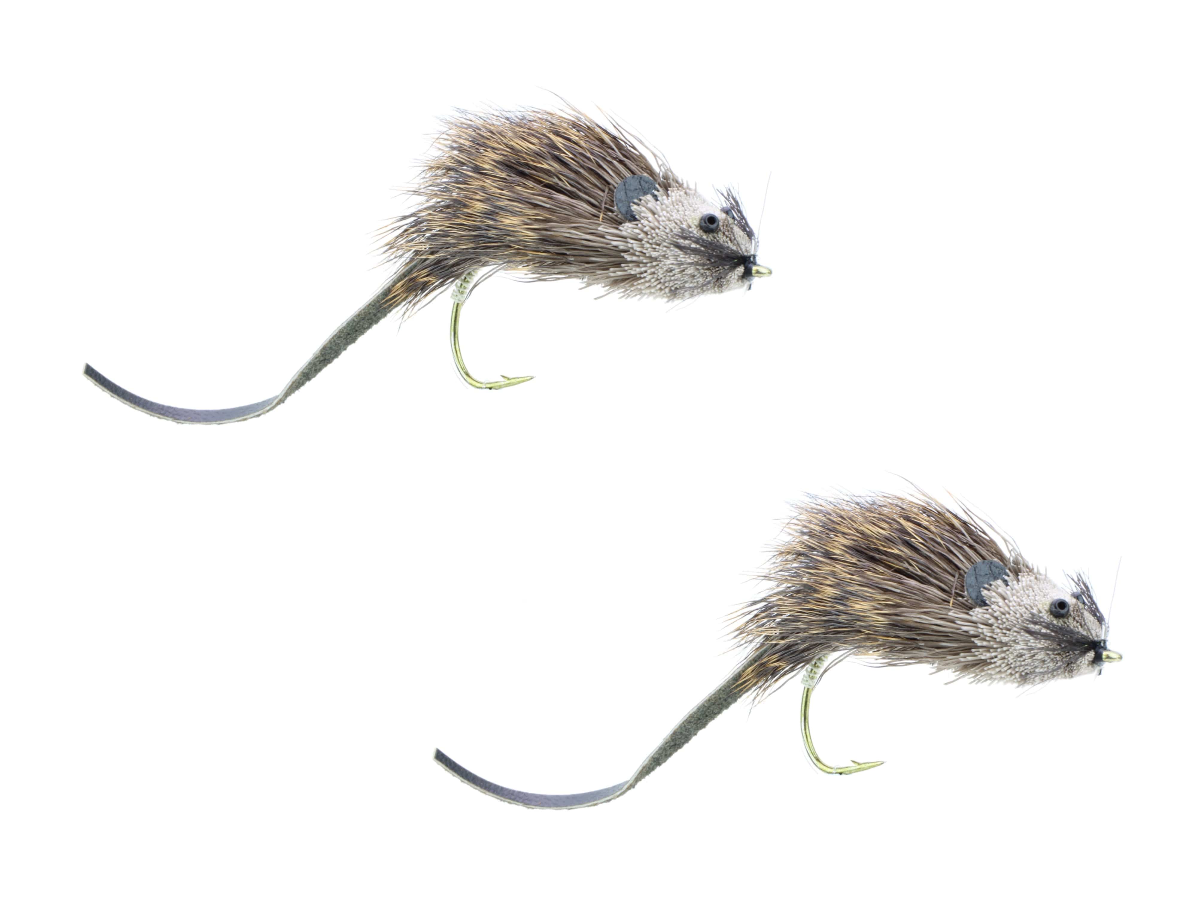 Wild Water Fly Fishing Deer Hair Mouse, Size 2, Qty. 2