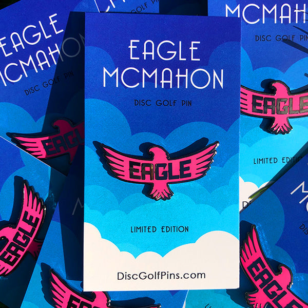 Eagle McMahon Logo Disc Golf Pin