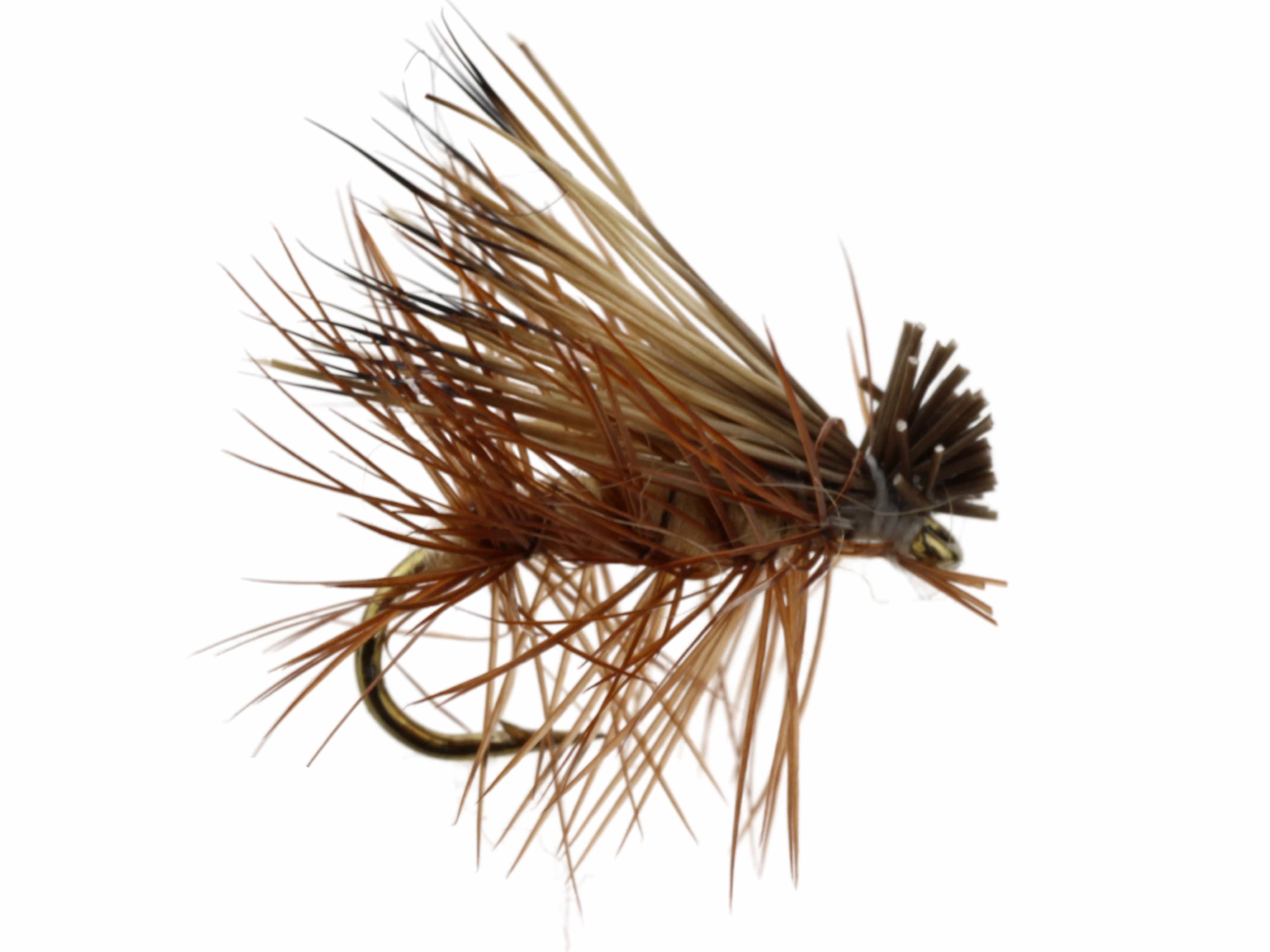 Wild Water Fly Fishing Tan Elk Caddis, Size 14, Qty. 6