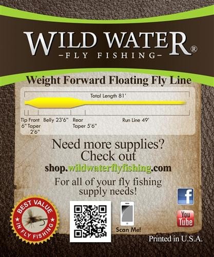 Wild Water Fly Fishing Weight Forward 9 Floating Fly Line