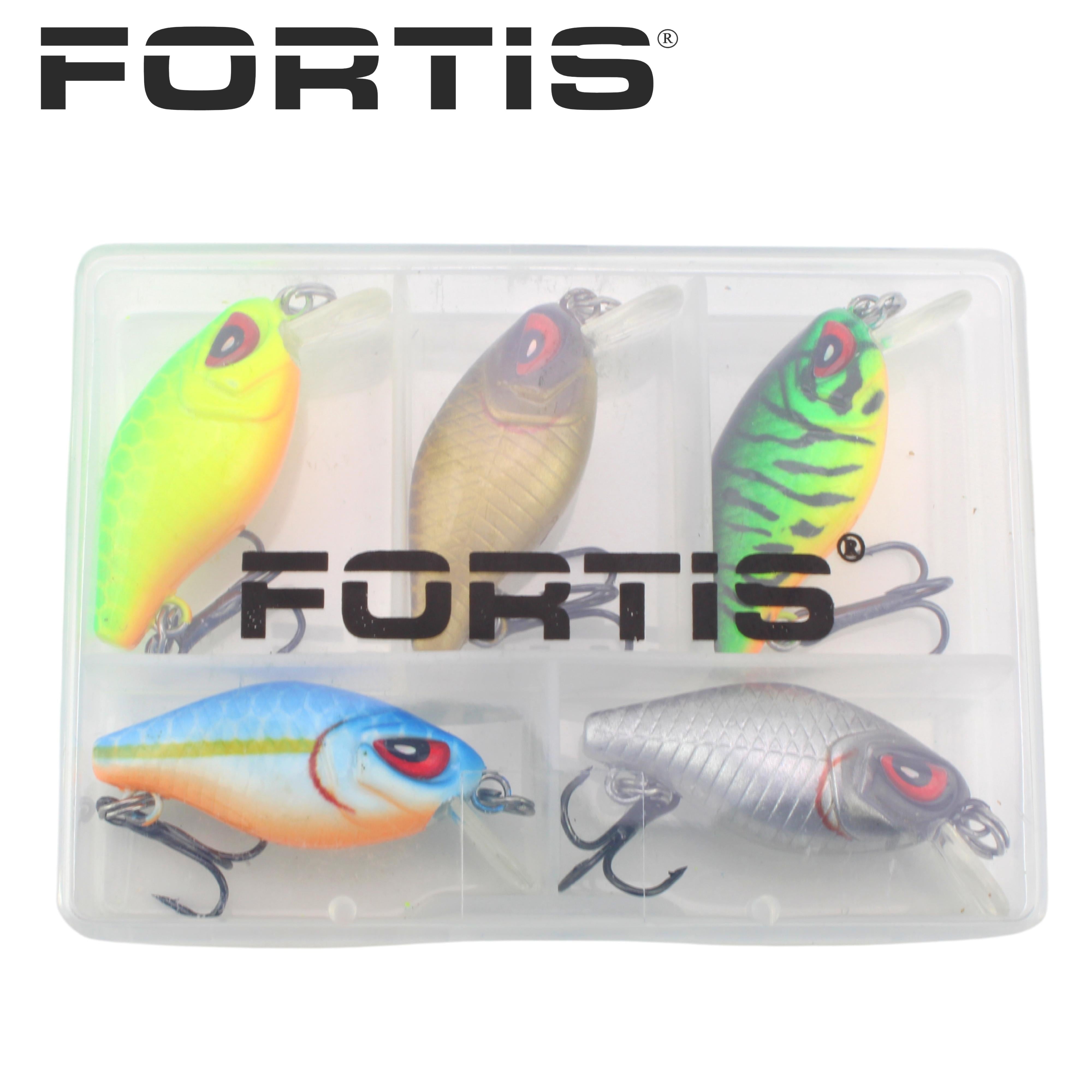 Fortis Mini Crankbait Assortment 4 with 5 Mini Crankbait Lures