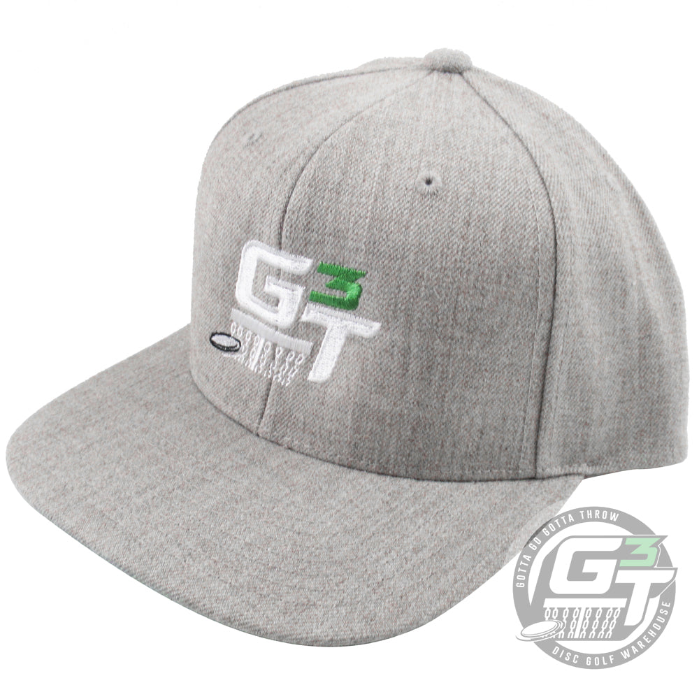 Gotta Go Gotta Throw G3T Logo Snapback Flat Bill Disc Golf Hat