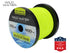 Wild Water Fly Fishing Braided Gel Spun Backing Spool, 30# 600 yards, Bright Yellow