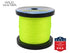 Wild Water Fly Fishing Braided Gel Spun Backing Spool, 30# 600 yards, Bright Yellow