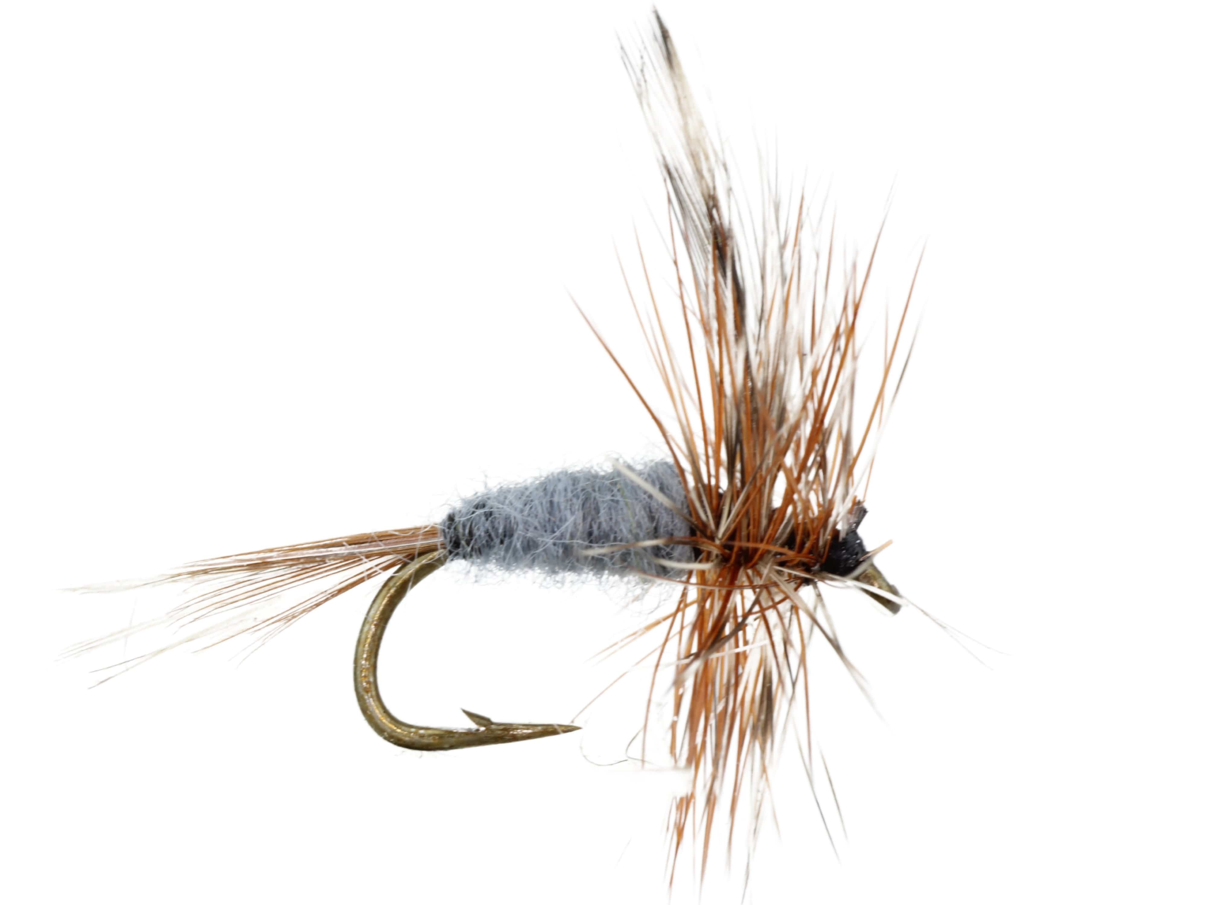 Wild Water Fly Fishing Gray Adams, Size 12, Qty. 6