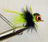 Wild Water Fly Fishing Frog Pattern Spherical Head Popper, Size 4, Qty. 4