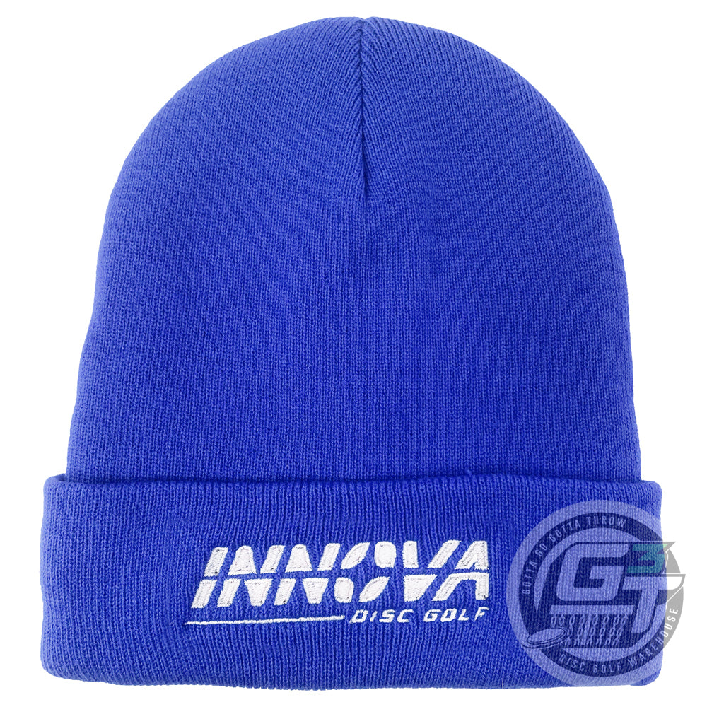 Innova Burst Logo Fleece Lined Knit Cuff Beanie Winter Disc Golf Hat