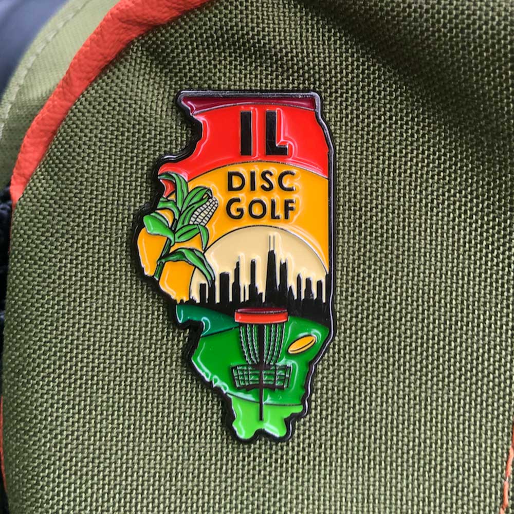 Illinois Disc Golf Pin - Series 2