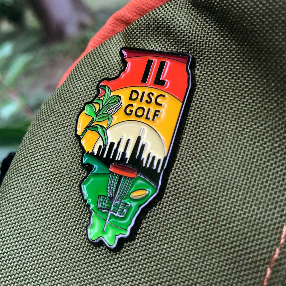 Illinois Disc Golf Pin - Series 2