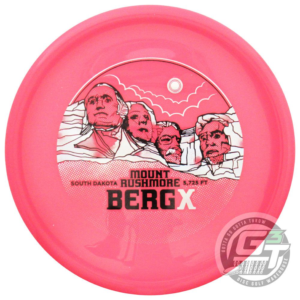 Kastaplast Limited Edition Mount Rushmore Stamp Color Glow K1 Berg X Putter Golf Disc