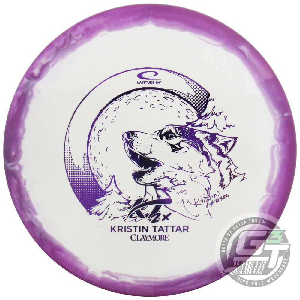 Latitude 64 Limited Edition 2024 Team Series Kristin Tattar Gold Orbit Claymore Midrange Golf Disc