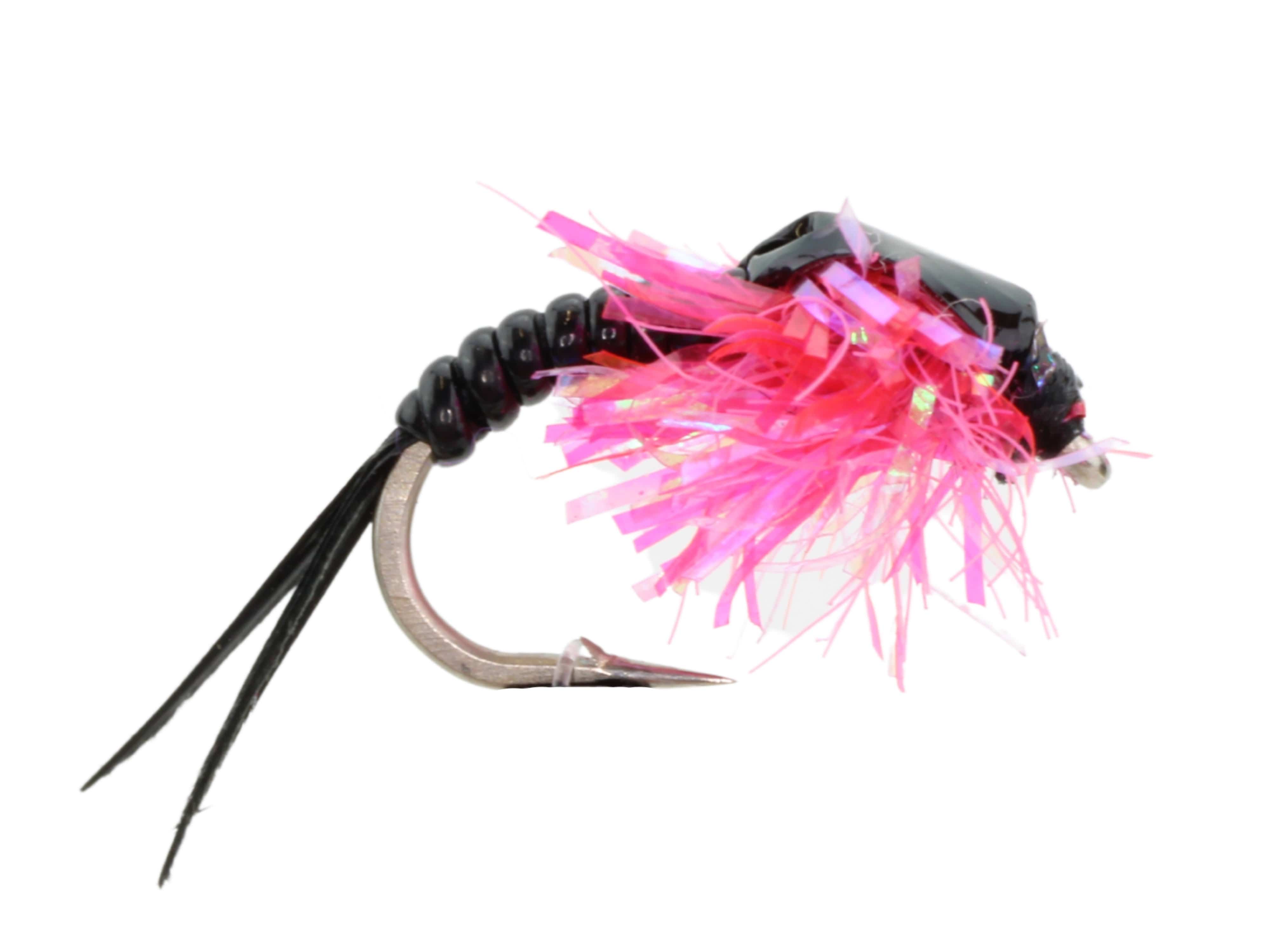 Wild Water Fly Fishing Estaz Stonefly, Metallic Pink, Size 12, Qty. 6