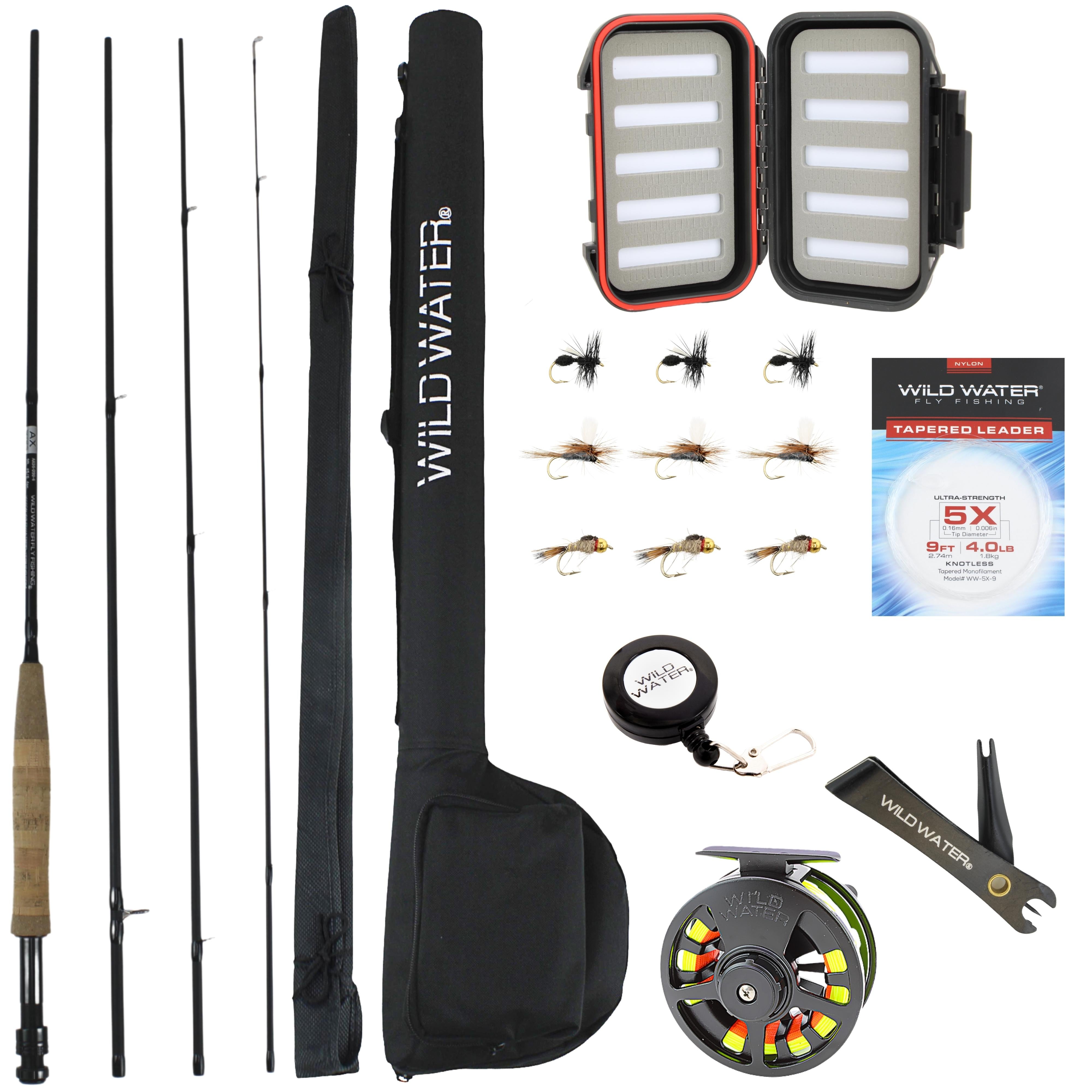 Wild Water Standard Fly Fishing Kit, 9 ft 5/6 wt Rod