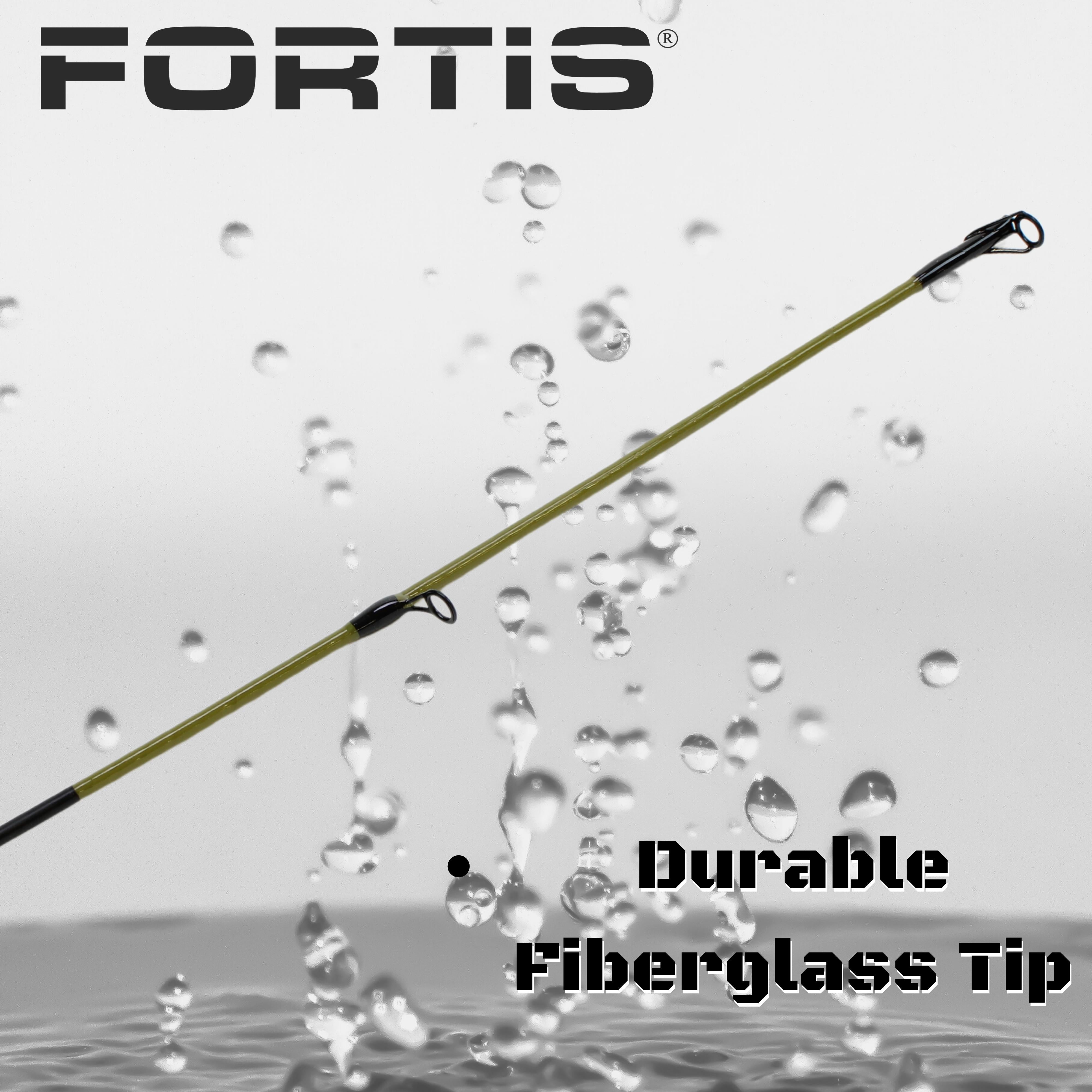 FORTIS 6' 6" Medium Heavy Action 1 Piece Spinning Rod