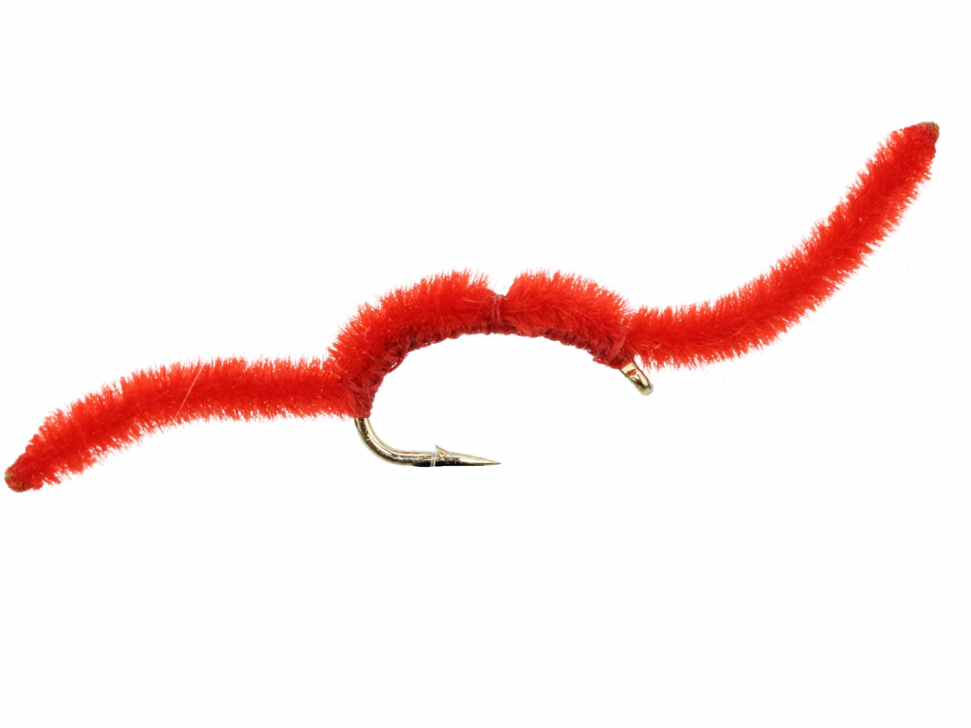 Wild Water Fly Fishing San Juan Worm, Size 14, Qty. 6