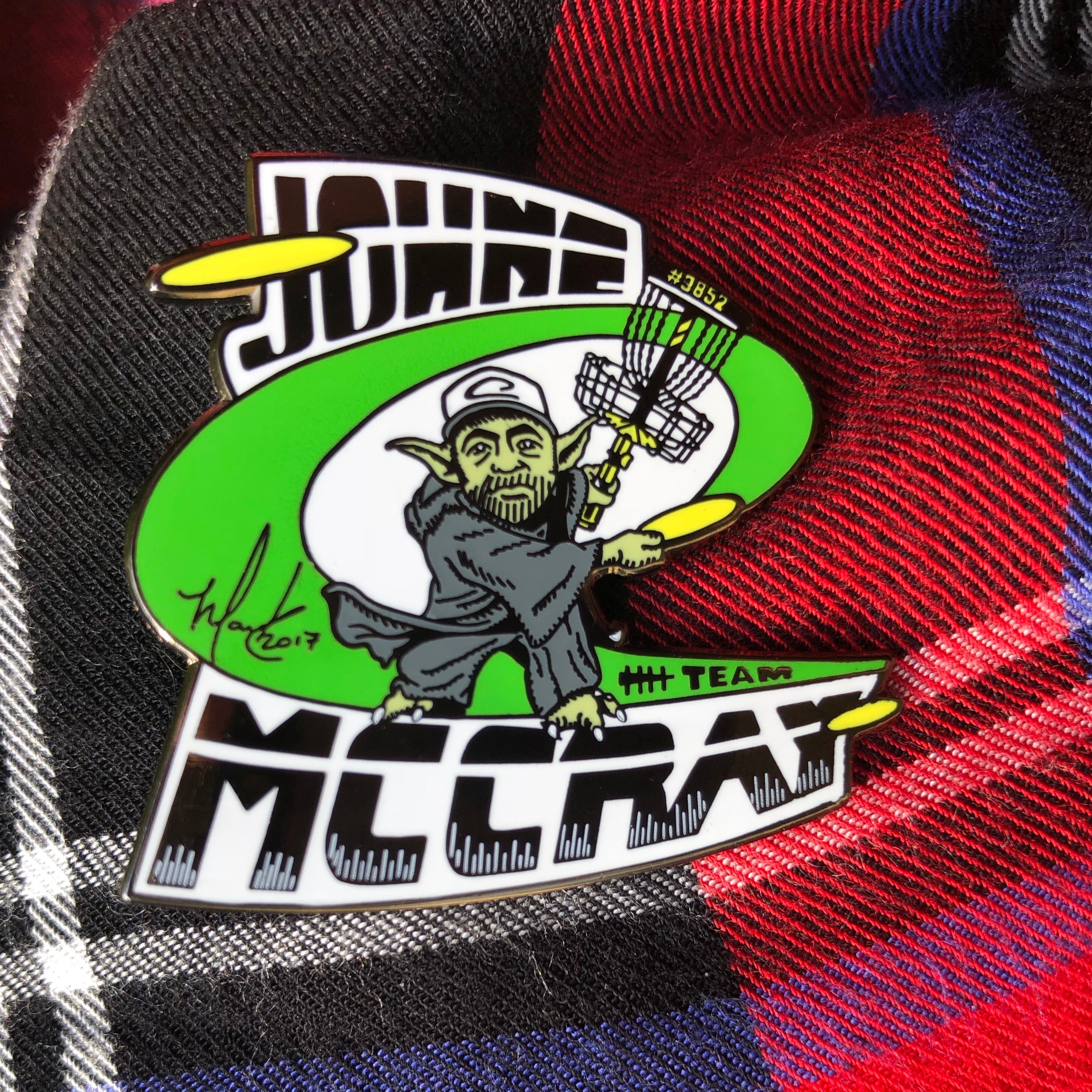 JohnE McCray ‘Jem Yoda’ Series 2 Disc Golf Pin