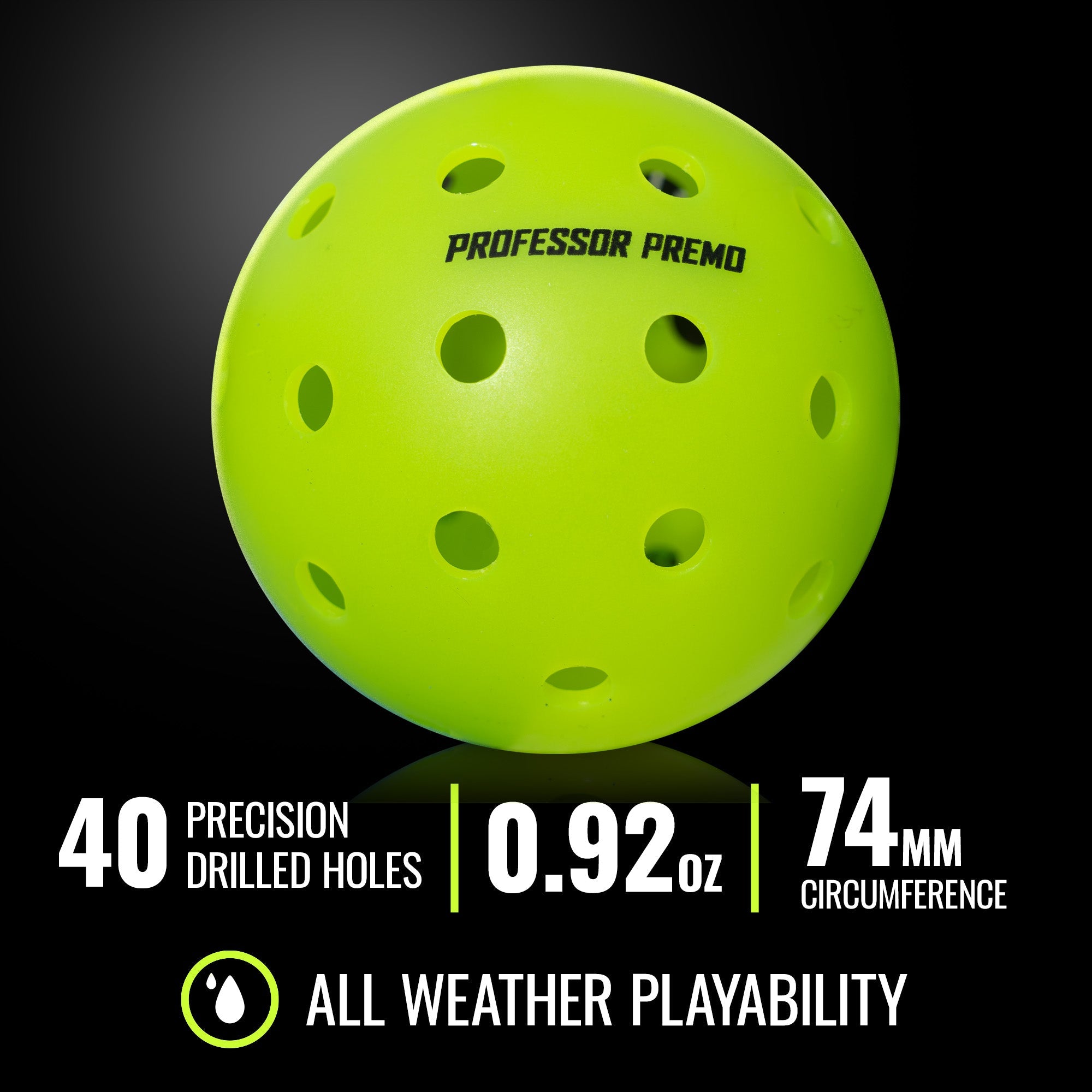 PREMO40 Pro-Grade Outdoor Pickleball Balls