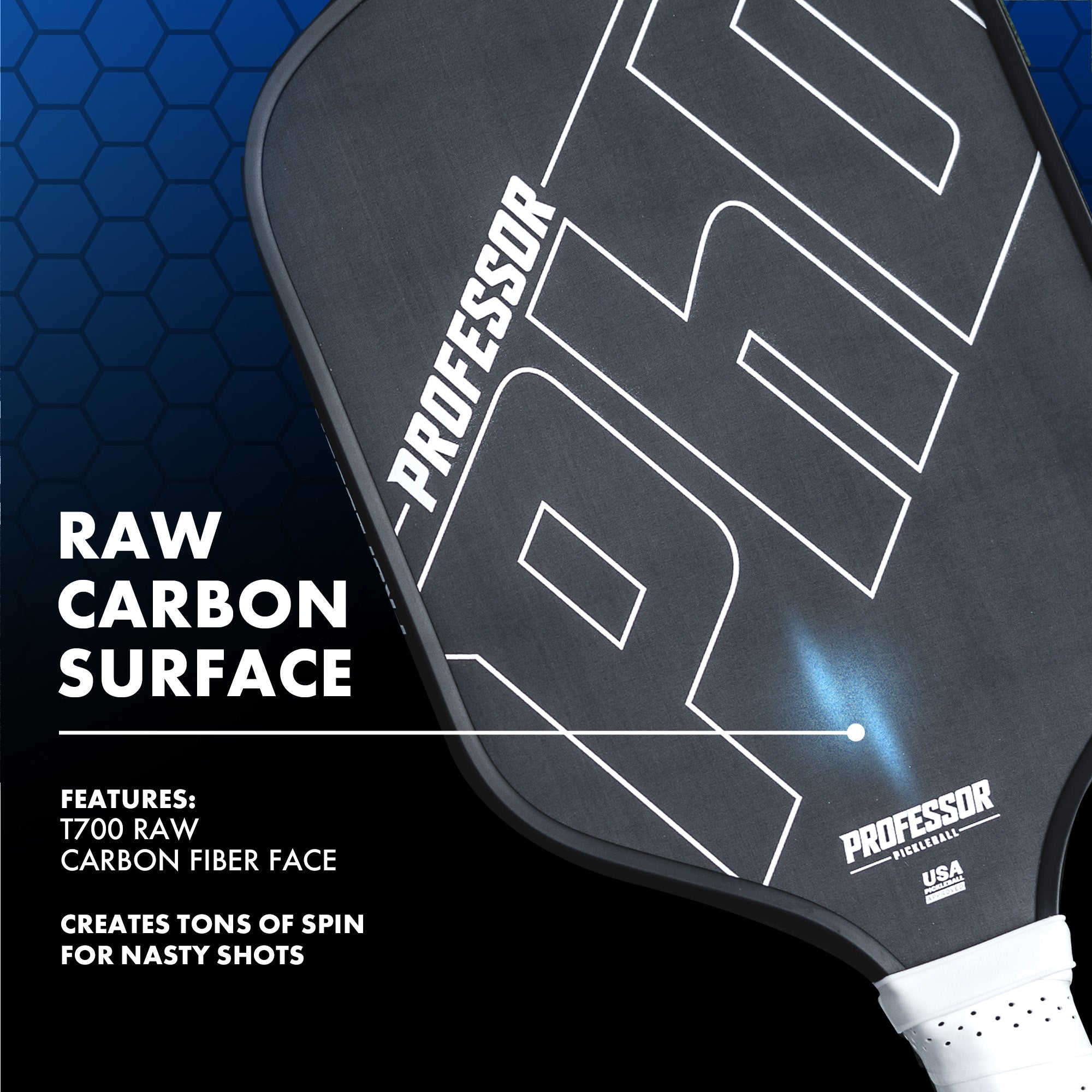 PhD 16MM Raw Carbon Super Spin Paddle