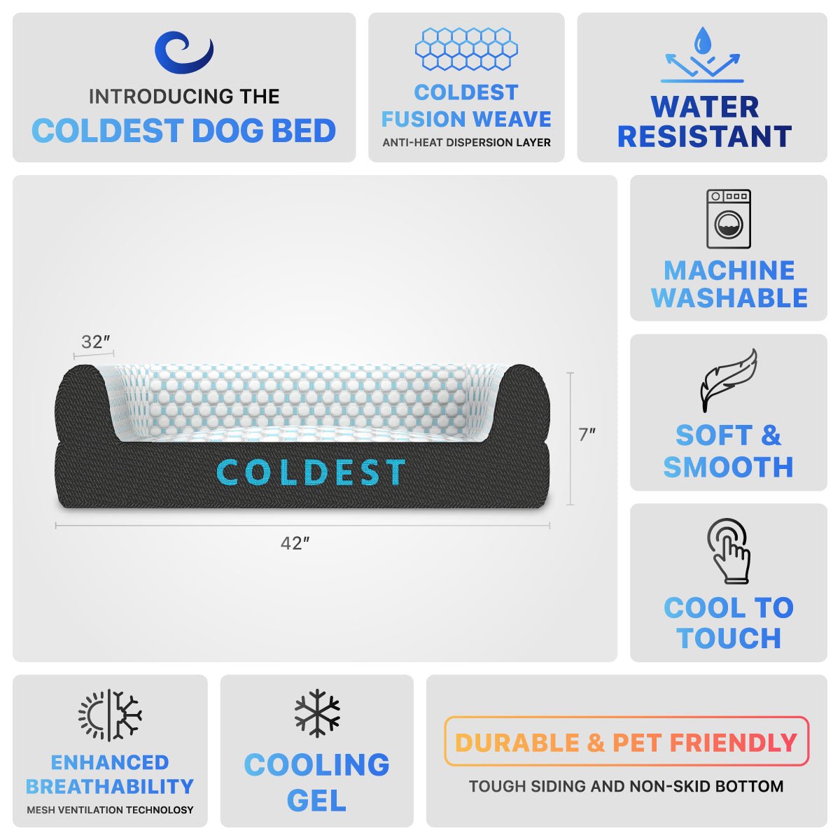 The Coldest Cozy Dog Bed