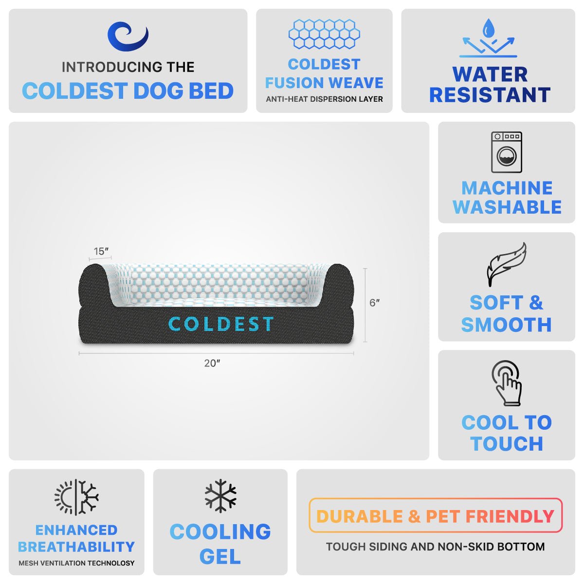 The Coldest Cozy Dog Bed