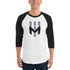 Wind Chill White 3/4 Sleeve Raglan Shirt