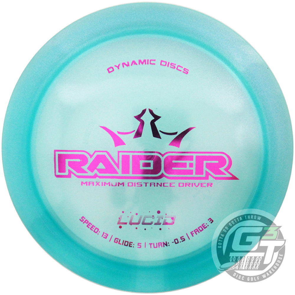 Dynamic Discs Glimmer Lucid Ice Raider Distance Driver Golf Disc