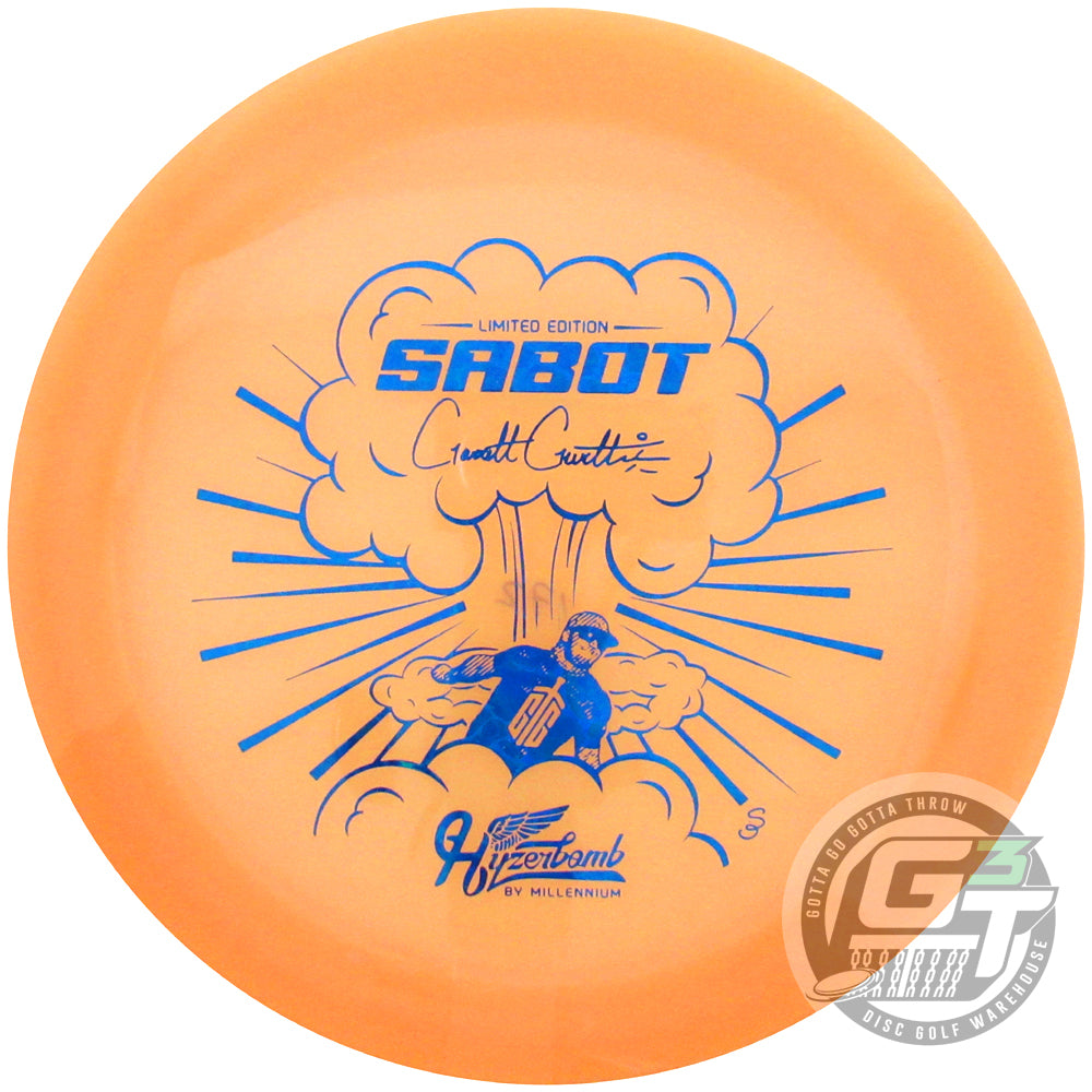 Hyzerbomb Limited Edition Garrett Gurthie Signature Flat Top Lunar Color Glow Recon Sabot Distance Driver Golf Disc