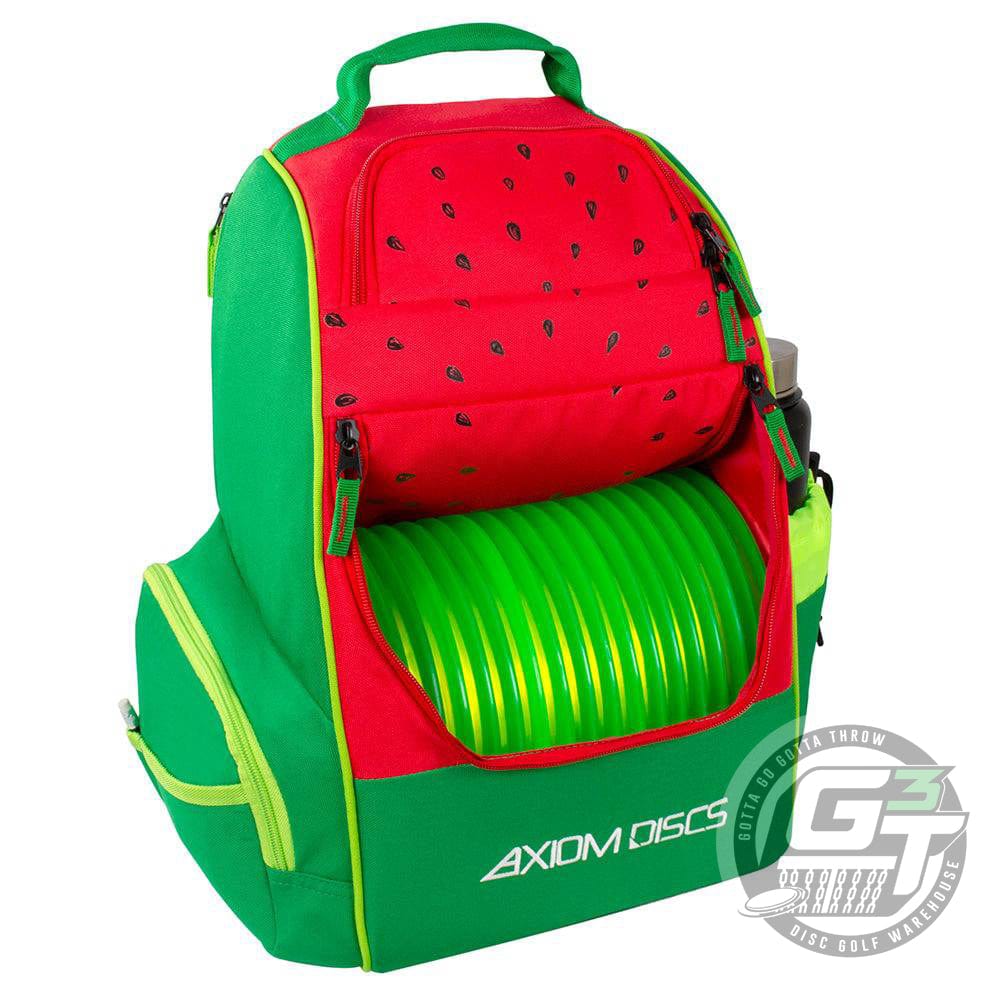 Axiom Discs Bag Watermelon Edition Axiom Watermelon Edition Shuttle Backpack Disc Golf Bag