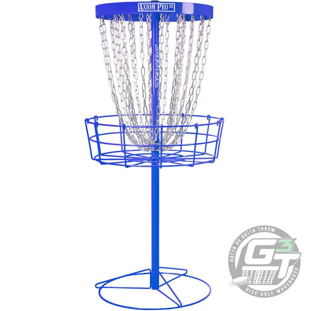 Axiom Discs Basket Royal Blue Axiom Pro HD 24-Chain Disc Golf Basket