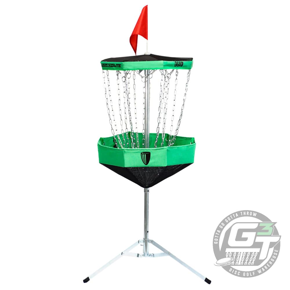 DGA Basket Green DGA Mach Lite 16-Chain Portable Disc Golf Basket