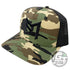 Discraft Apparel Camo w/ Black Embroidery Discraft Paul McBeth PM Logo Snapback Trucker Disc Golf Hat