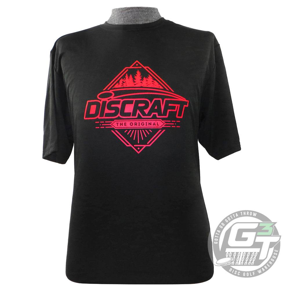 Discraft Apparel M / Black Discraft Trees Short Sleeve Rapid Dry Performance Disc Golf T-Shirt