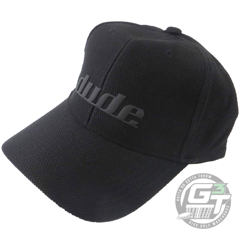 DUDE Tech Flex Logo FlexFit Disc Golf Hat - Gotta Go Gotta Throw