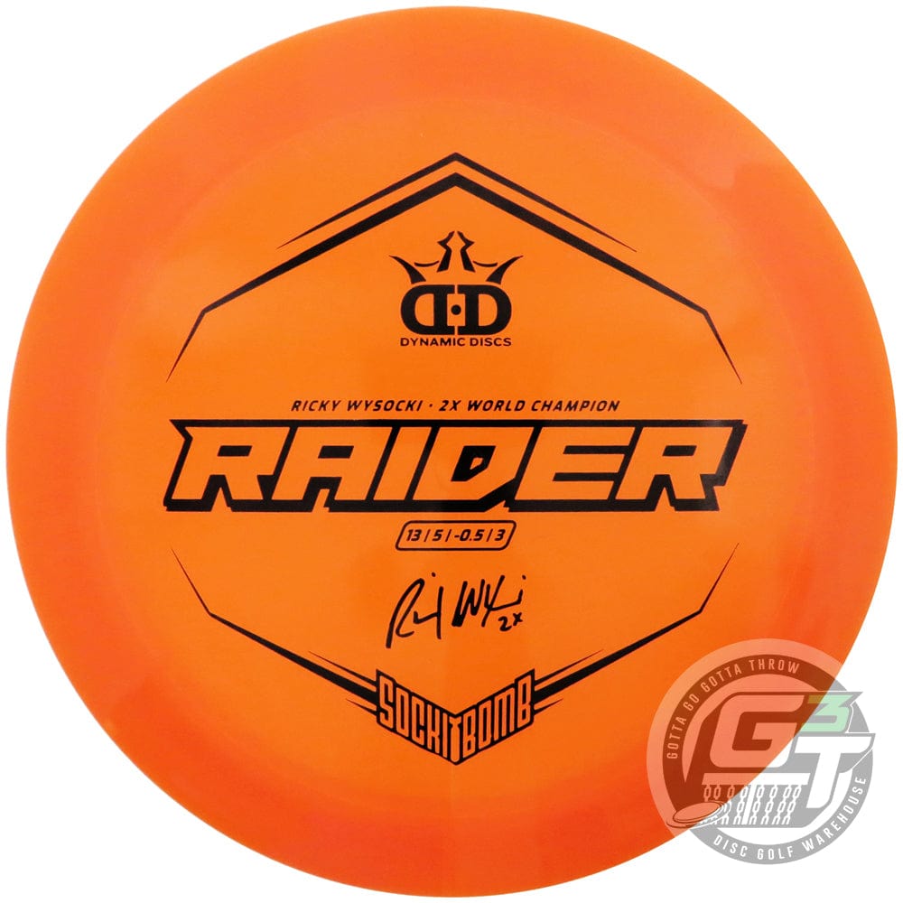 Dynamic Discs Golf Disc Dynamic Discs Limited Edition Ricky Wysocki Sockibomb Lucid Raider Distance Driver Golf Disc