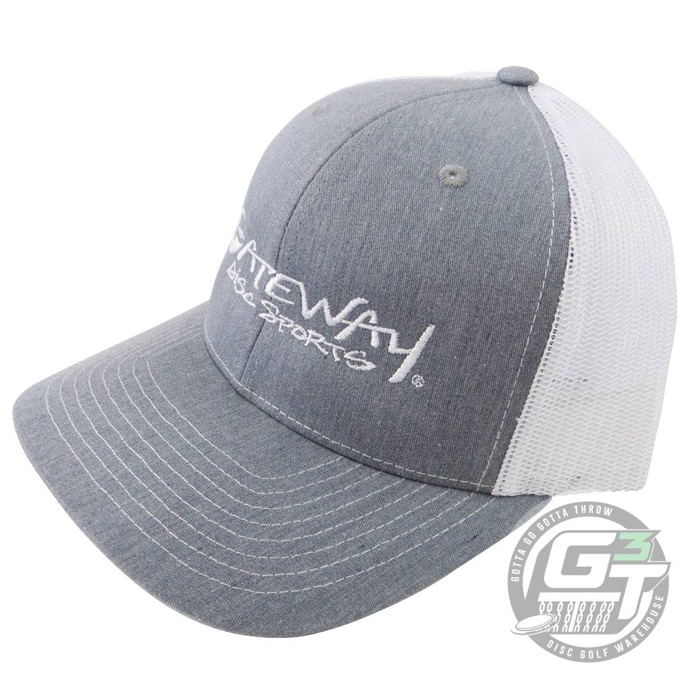 Gateway Disc Sports Apparel Light Gray / White Gateway Disc Sports Logo Snapback Mesh Disc Golf Hat