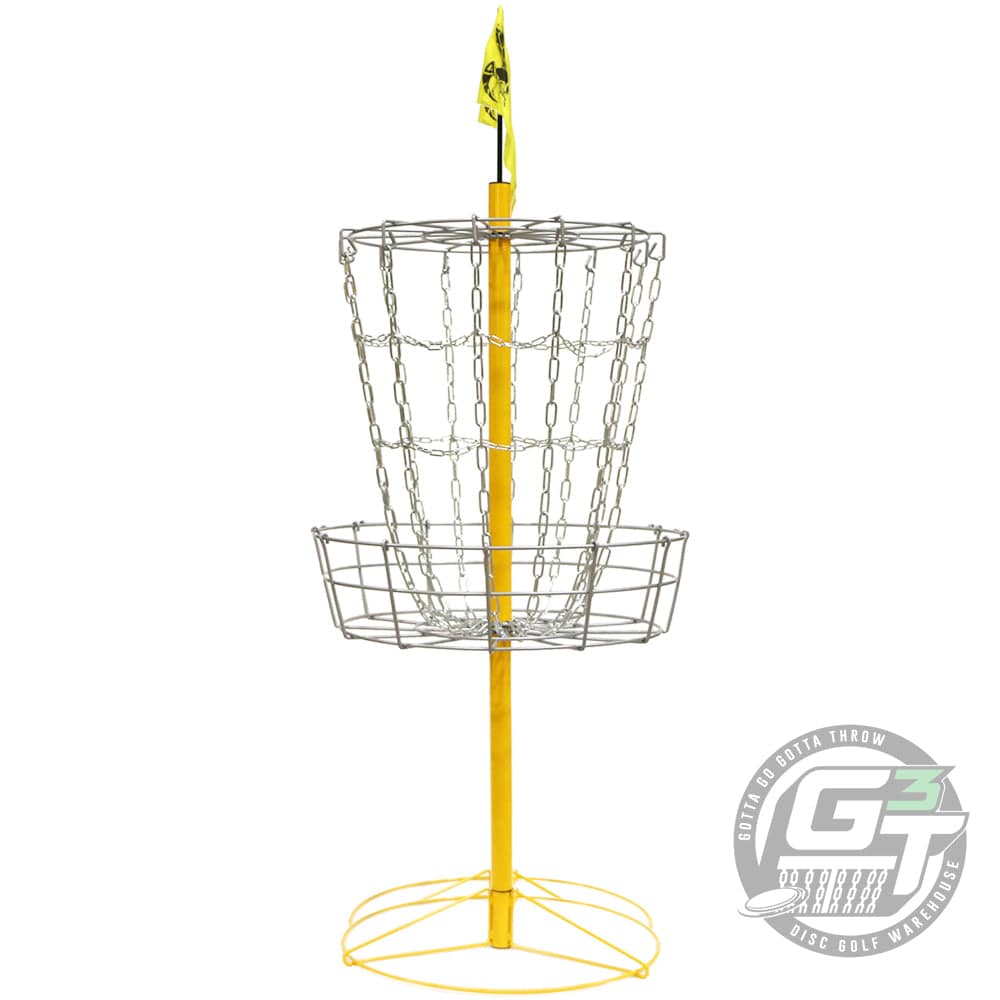 Hive Disc Golf Basket Hive Disc Golf Yellow Jacket Cross Chain 14-Chain Disc Golf Basket