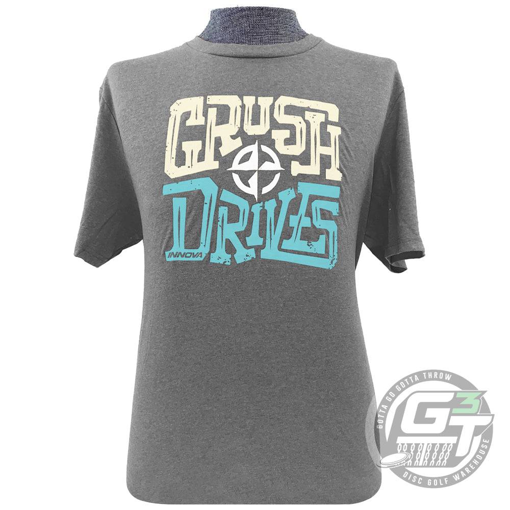 Innova Apparel M / Gray Innova Crush Drives Short Sleeve Disc Golf T-Shirt