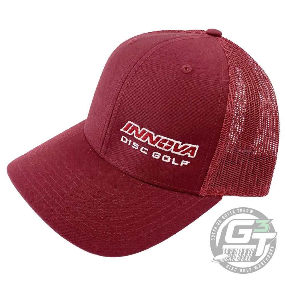 Innova Apparel Burgundy / Burgundy Innova Unity Logo Adjustable Mesh Disc Golf Hat