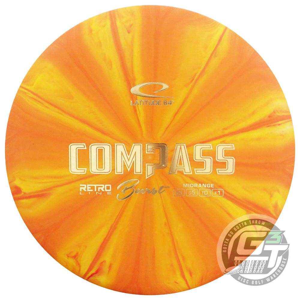 Latitude 64 Golf Discs Golf Disc Latitude 64 Retro Burst Compass Midrange Golf Disc